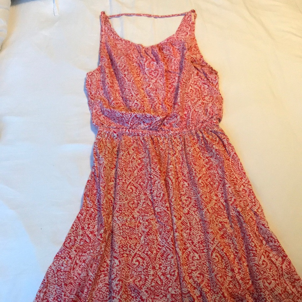 Red and white splendid dress